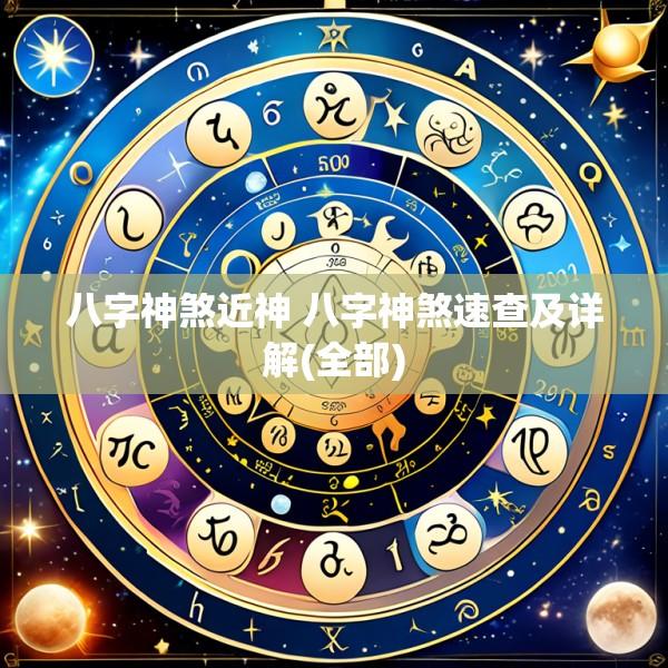 八字神煞近神 八字神煞速查及详解(全部)