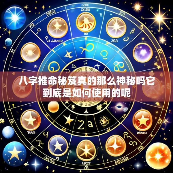 八字推命秘笈真的那么神秘吗它到底是如何使用的呢