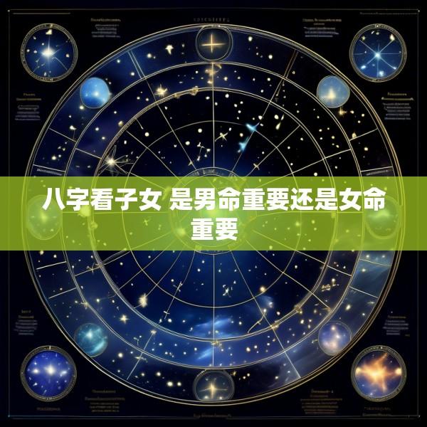 八字看子女 是男命重要还是女命重要