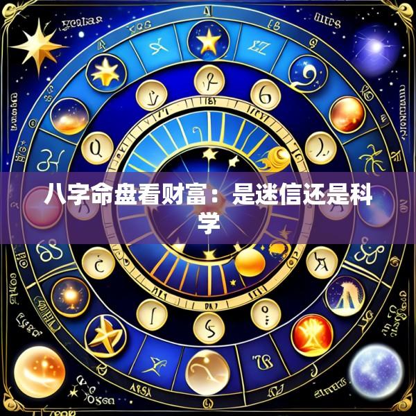 八字命盘看财富：是迷信还是科学