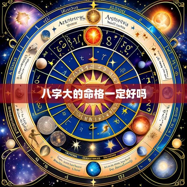 八字大的命格一定好吗