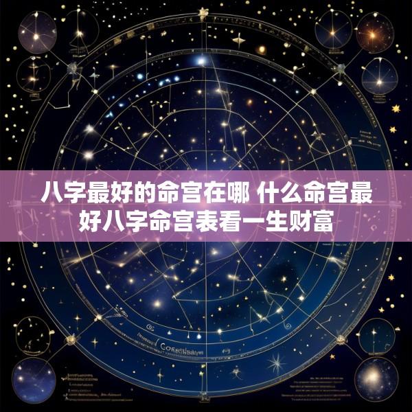 八字最好的命宫在哪 什么命宫最好八字命宫表看一生财富