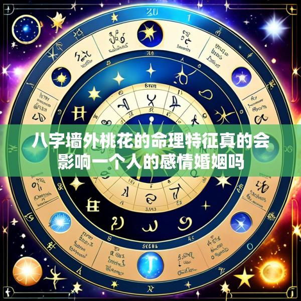 八字墙外桃花的命理特征真的会影响一个人的感情婚姻吗