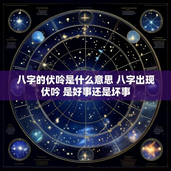 八字的伏呤是什么意思 八字出现伏吟 是好事还是坏事