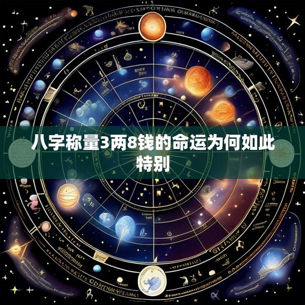 八字称量3两8钱的命运为何如此特别