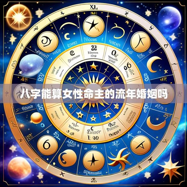 八字能算女性命主的流年婚姻吗