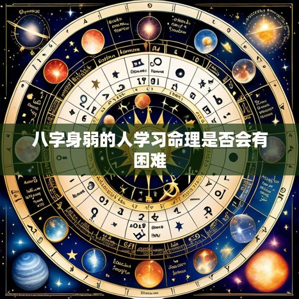 八字身弱的人学习命理是否会有困难