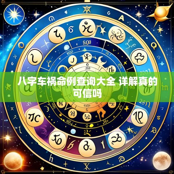 八字车祸命例查询大全 详解真的可信吗