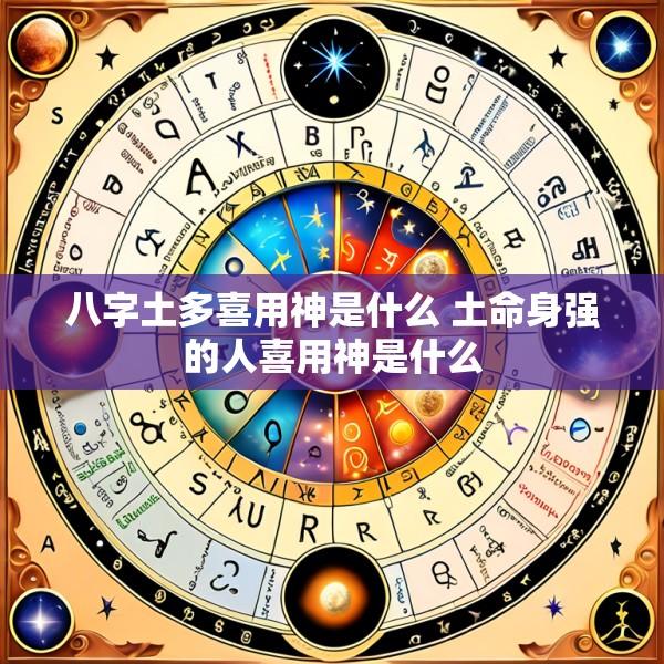八字土多喜用神是什么 土命身强的人喜用神是什么