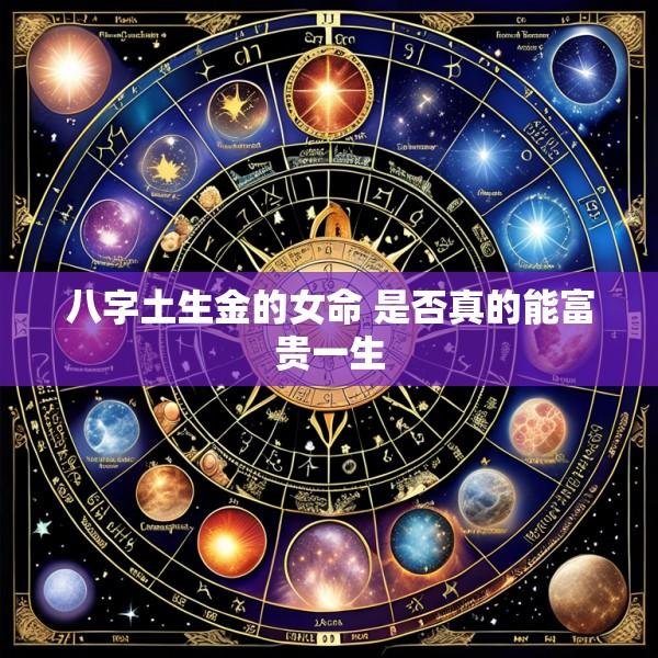 八字土生金的女命 是否真的能富贵一生