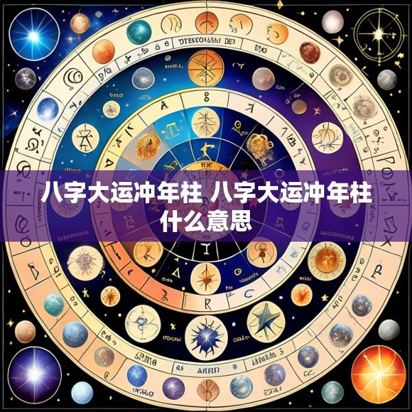 八字大运冲年柱 八字大运冲年柱什么意思