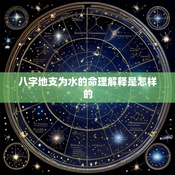 八字地支为水的命理解释是怎样的