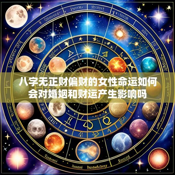 八字无正财偏财的女性命运如何会对婚姻和财运产生影响吗