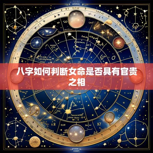 八字如何判断女命是否具有官贵之相