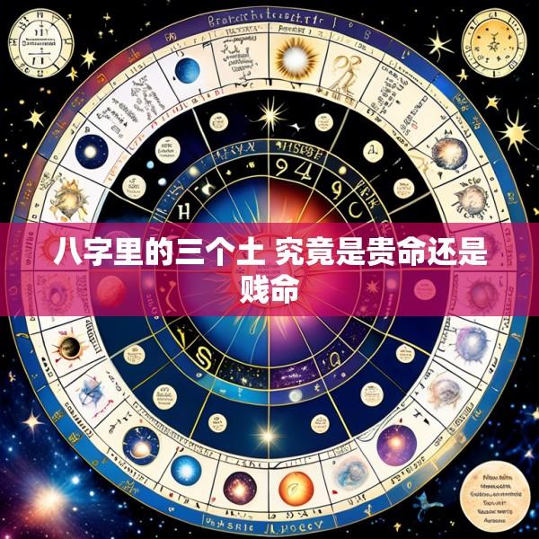八字里的三个土 究竟是贵命还是贱命