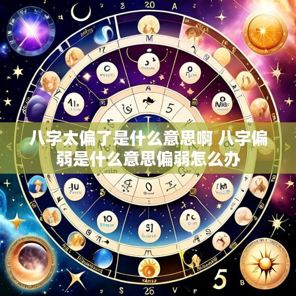 八字太偏了是什么意思啊 八字偏弱是什么意思偏弱怎么办