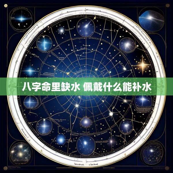 八字命里缺水 佩戴什么能补水