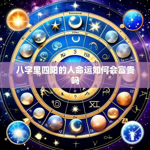 八字里四阳的人命运如何会富贵吗