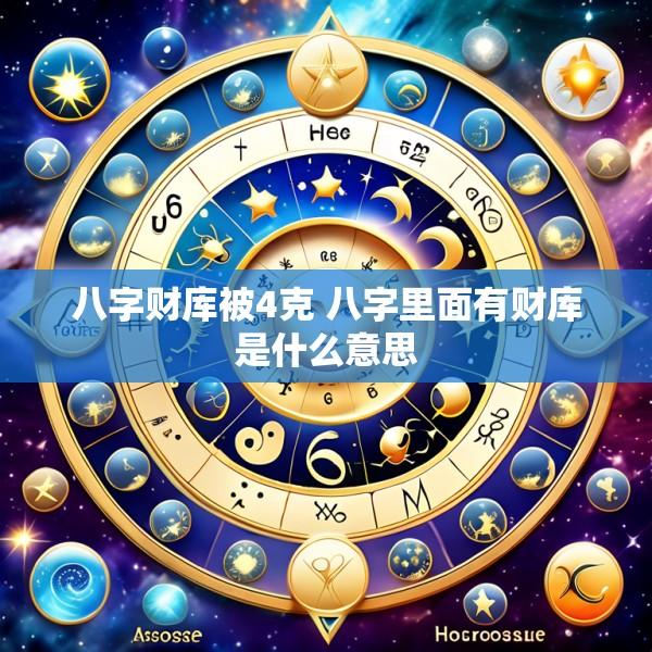八字财库被4克 八字里面有财库是什么意思