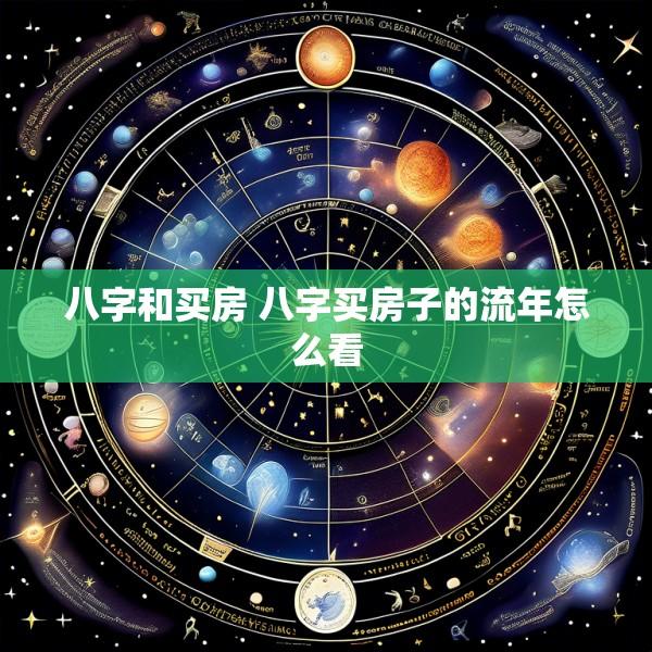 八字和买房 八字买房子的流年怎么看