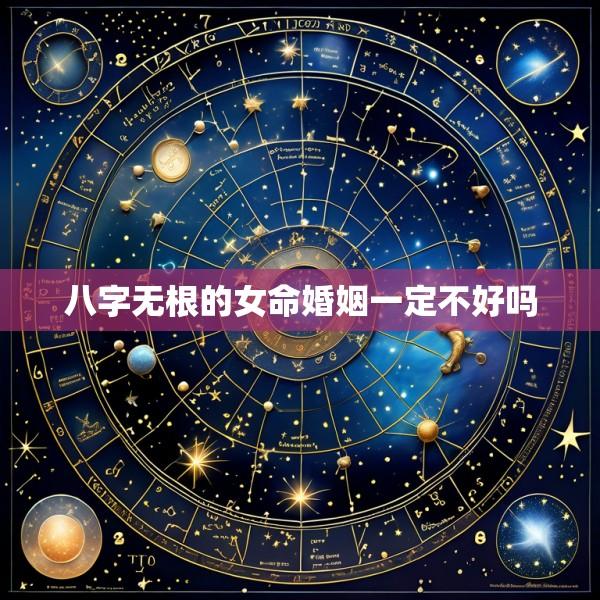 八字无根的女命婚姻一定不好吗
