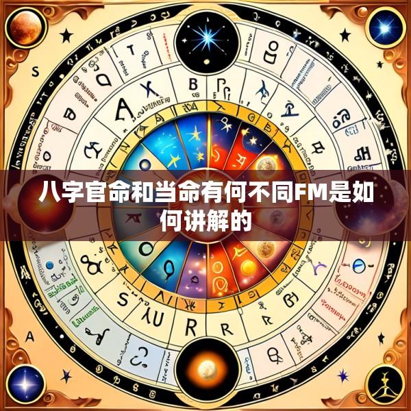 八字官命和当命有何不同FM是如何讲解的
