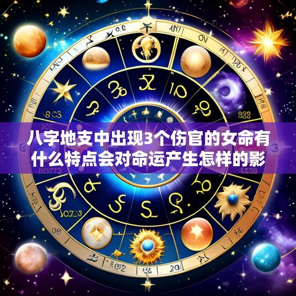 八字地支中出现3个伤官的女命有什么特点会对命运产生怎样的影响