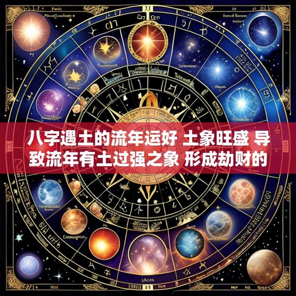 八字遇土的流年运好 土象旺盛 导致流年有土过强之象 形成劫财的运势