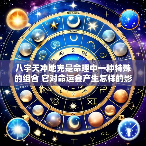 八字天冲地克是命理中一种特殊的组合 它对命运会产生怎样的影响呢