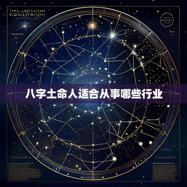 八字土命人适合从事哪些行业