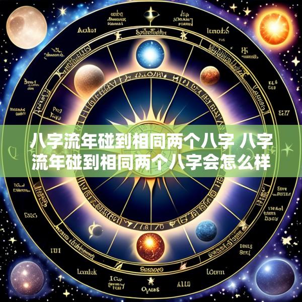 八字流年碰到相同两个八字 八字流年碰到相同两个八字会怎么样