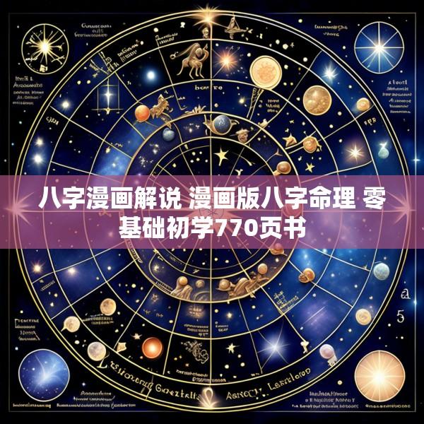 八字漫画解说 漫画版八字命理 零基础初学770页书