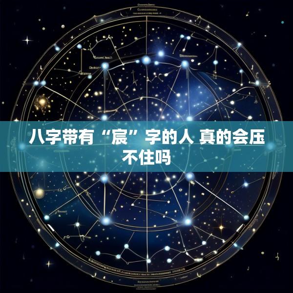 八字带有“宸”字的人 真的会压不住吗