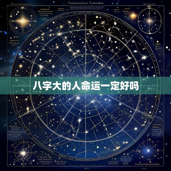 八字大的人命运一定好吗