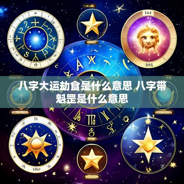 八字大运劫食是什么意思 八字带魁罡是什么意思