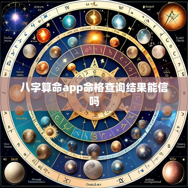 八字算命app命格查询结果能信吗