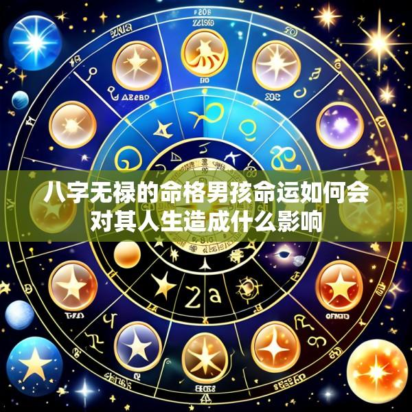 八字无禄的命格男孩命运如何会对其人生造成什么影响
