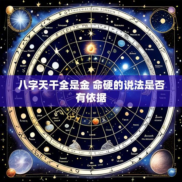 八字天干全是金 命硬的说法是否有依据