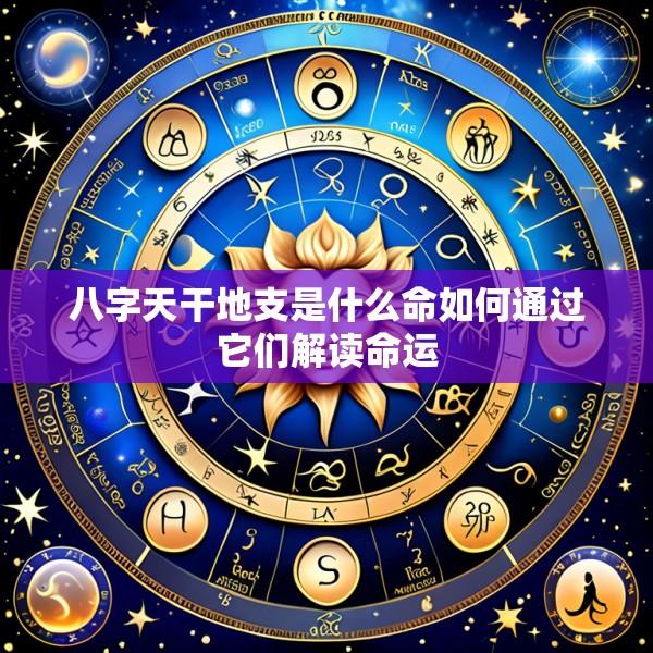 八字天干地支是什么命如何通过它们解读命运