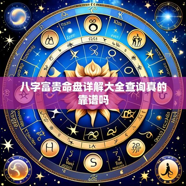 八字富贵命盘详解大全查询真的靠谱吗