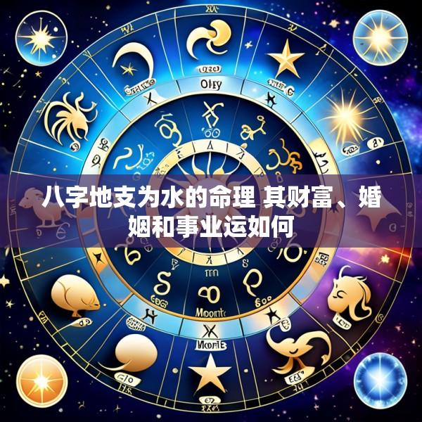八字地支为水的命理 其财富、婚姻和事业运如何