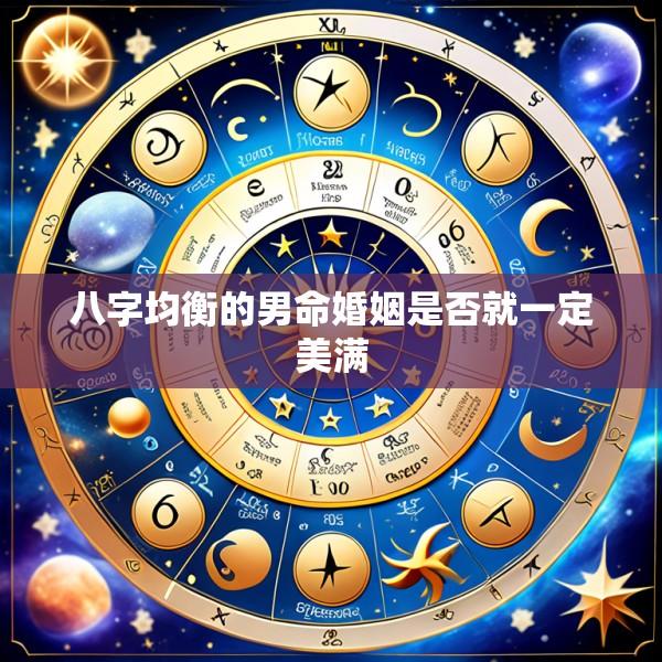 八字均衡的男命婚姻是否就一定美满