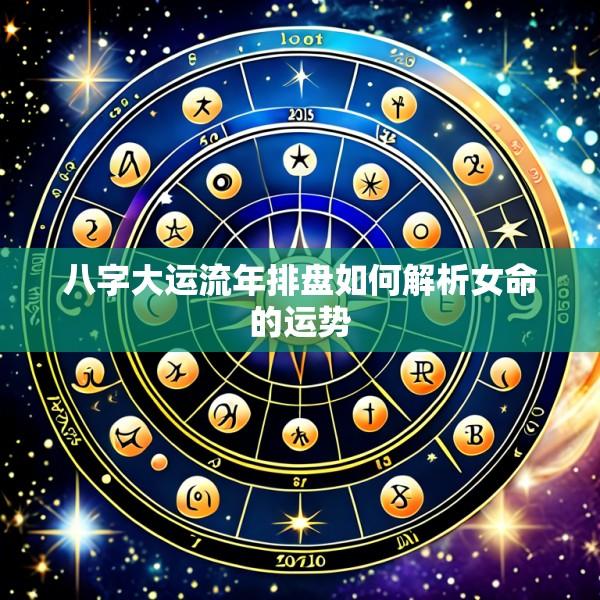八字大运流年排盘如何解析女命的运势