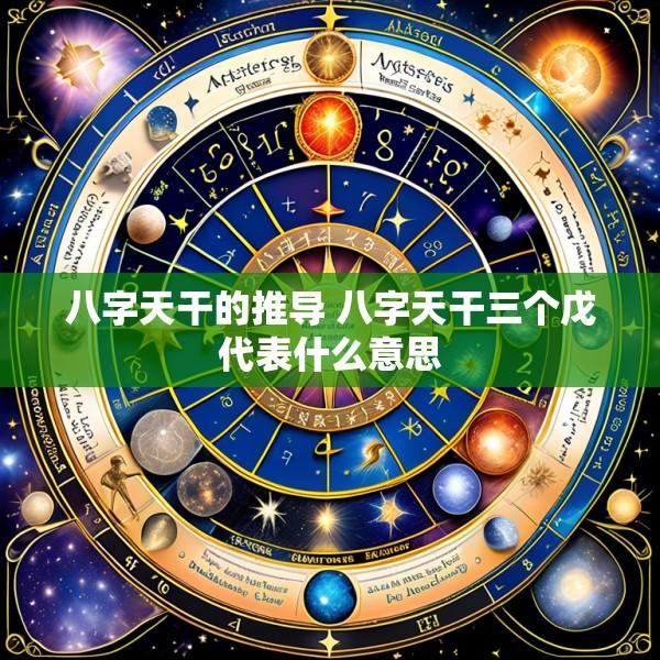 八字天干的推导 八字天干三个戊代表什么意思
