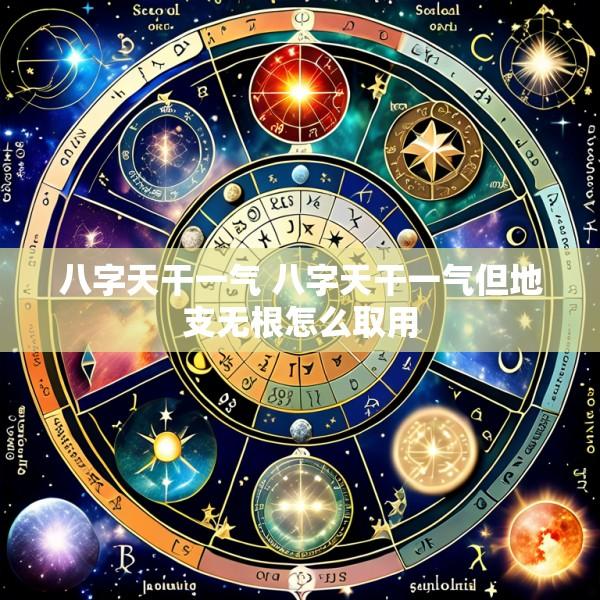 八字天干一气 八字天干一气但地支无根怎么取用