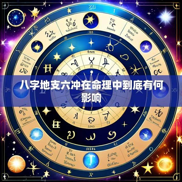 八字地支六冲在命理中到底有何影响