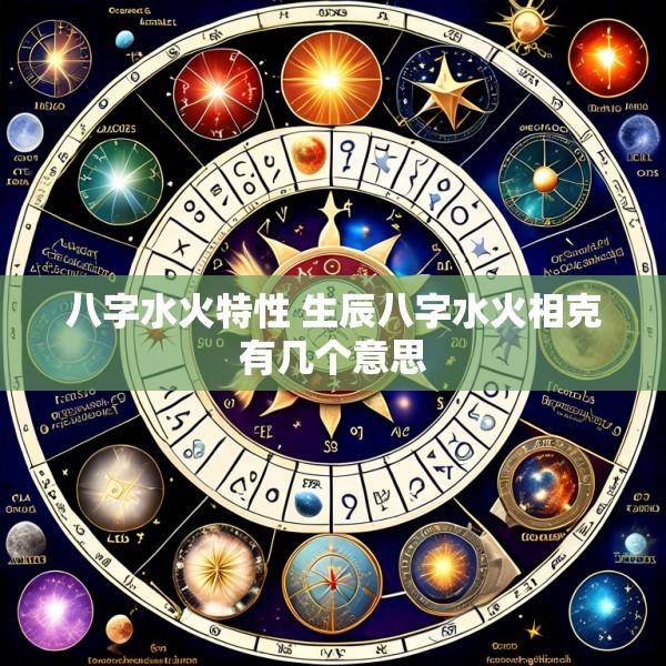 八字水火特性 生辰八字水火相克有几个意思