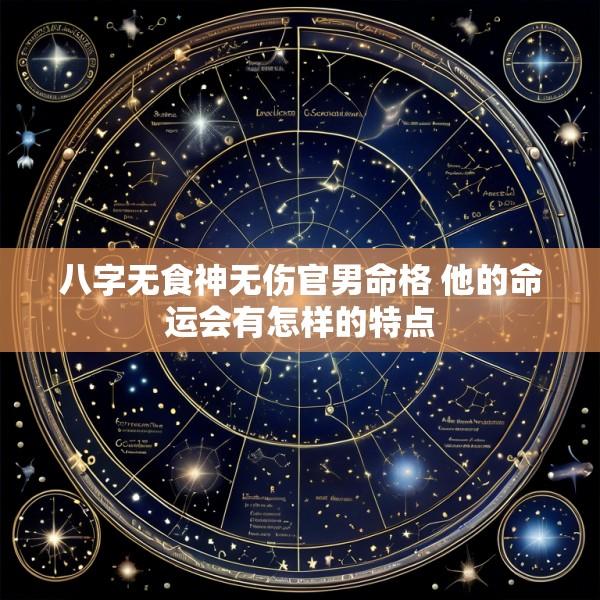 八字无食神无伤官男命格 他的命运会有怎样的特点