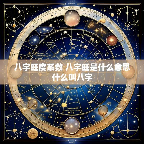 八字旺度系数 八字旺是什么意思什么叫八字