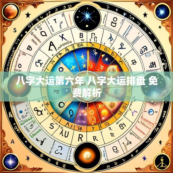 八字大运第六年 八字大运排盘 免费解析